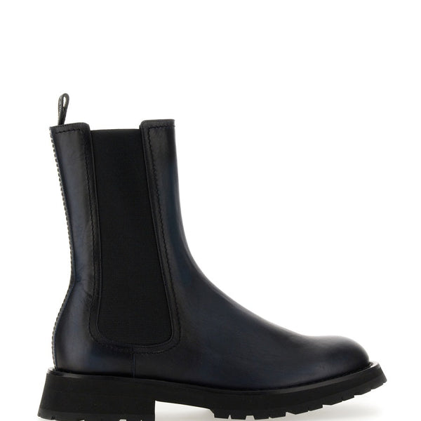 Alexander Mcqueen Men Leather Boot