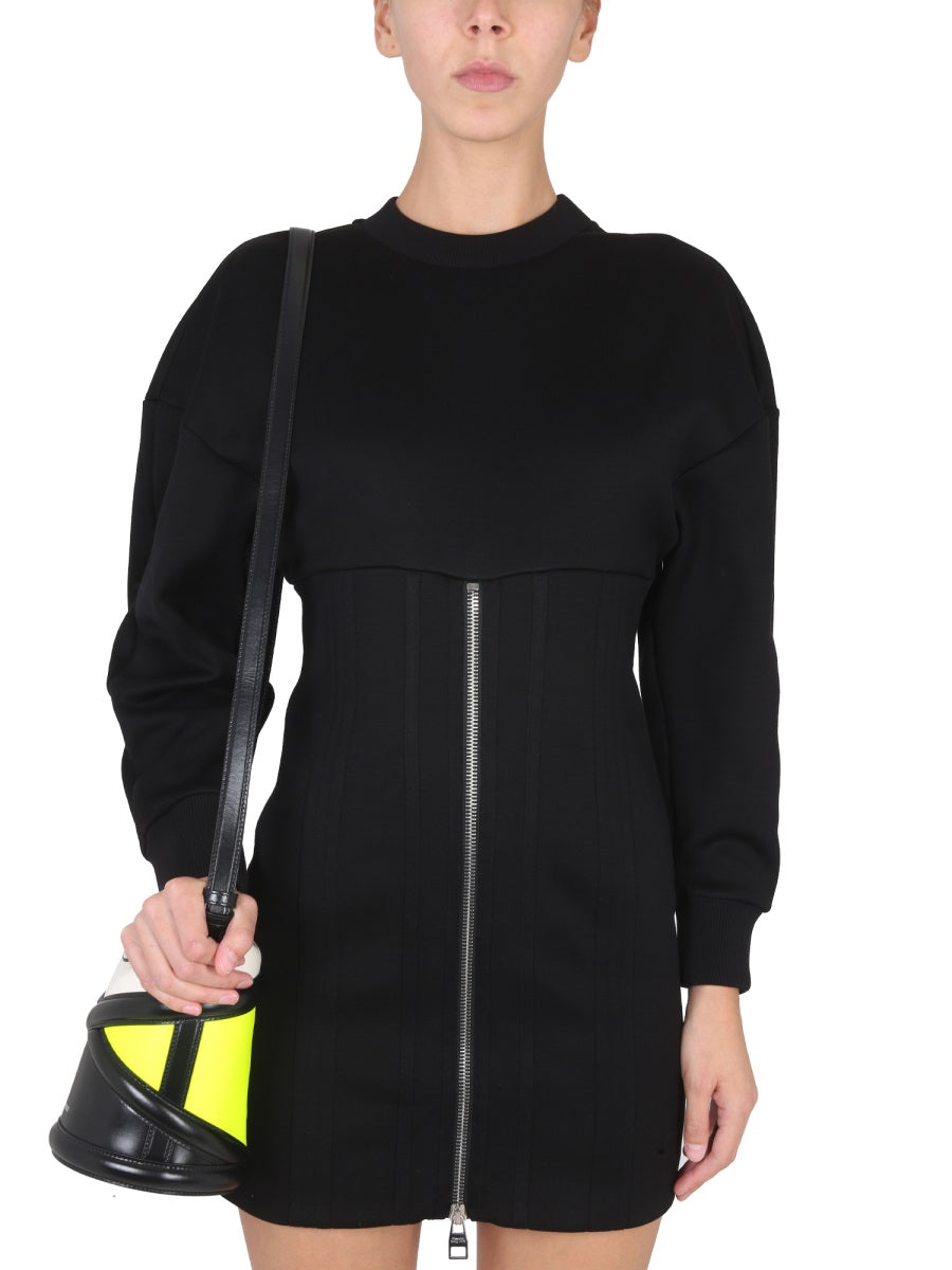Alexander Mcqueen Women Mini Dress With Cocoon Sleeves