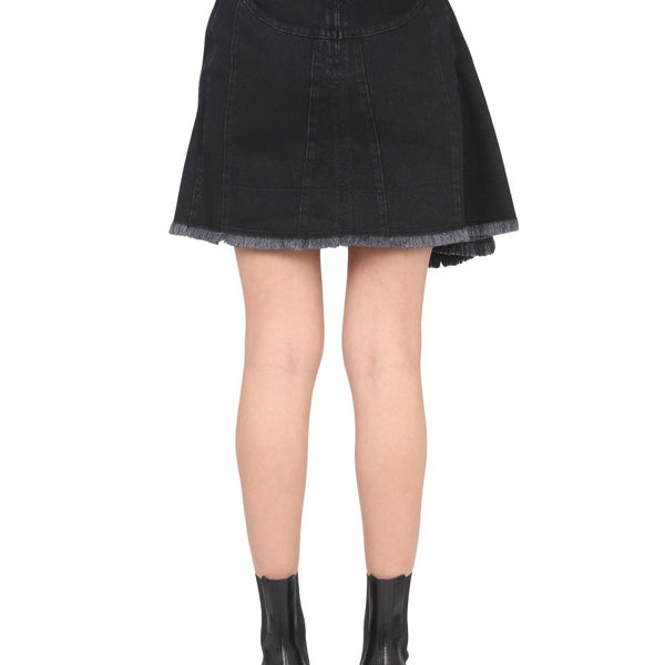 Alexander Mcqueen Women Asymmetrical Mini Skirt