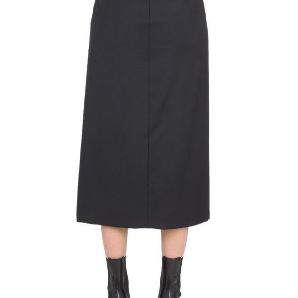 Alexander Mcqueen Women Wool And Mohair Skirt