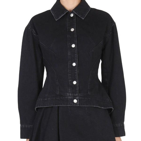 Alexander Mcqueen Women Hybrid Denim Jacket