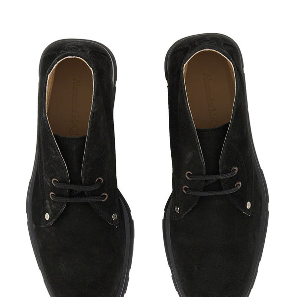 Alexander Mcqueen Men Suede Boot