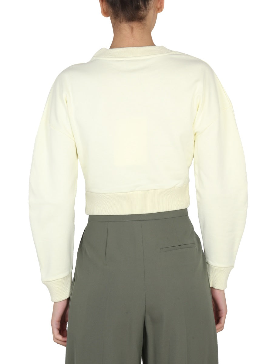 Alexander Mcqueen Women Cropped Sweatshirt