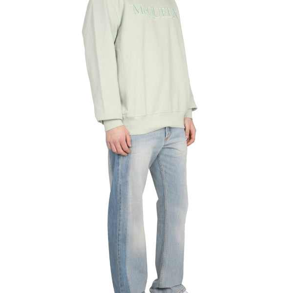 Alexander Mcqueen Men Sweatshirt With Logo Embroidery
