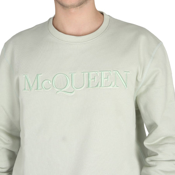 Alexander Mcqueen Men Sweatshirt With Logo Embroidery