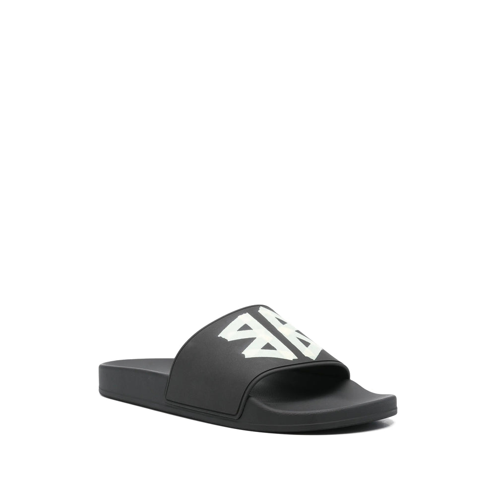 Balenciaga Black Flip-Flops & Slides Men