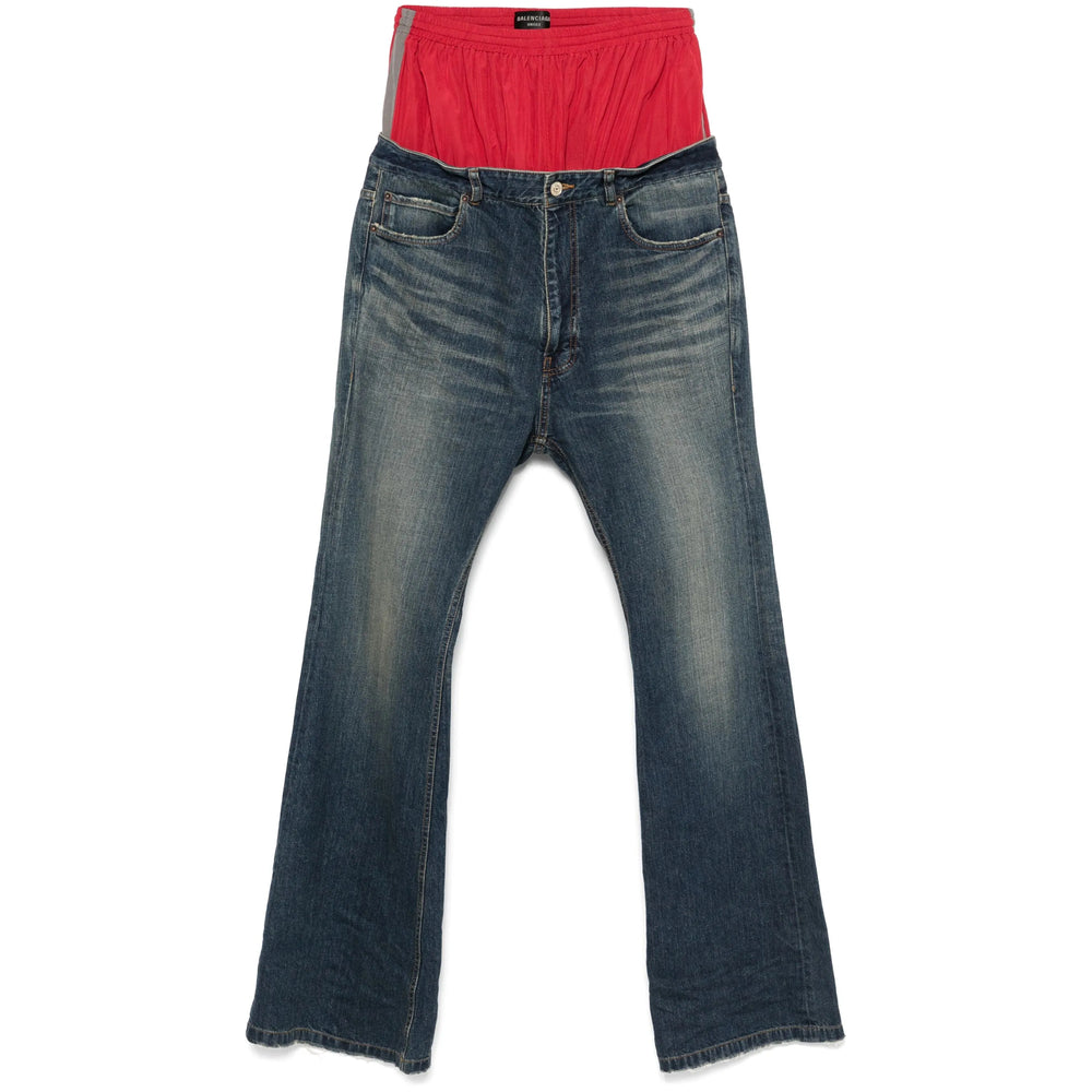 Balenciaga Blue Denim - Bootcut Jeans Men