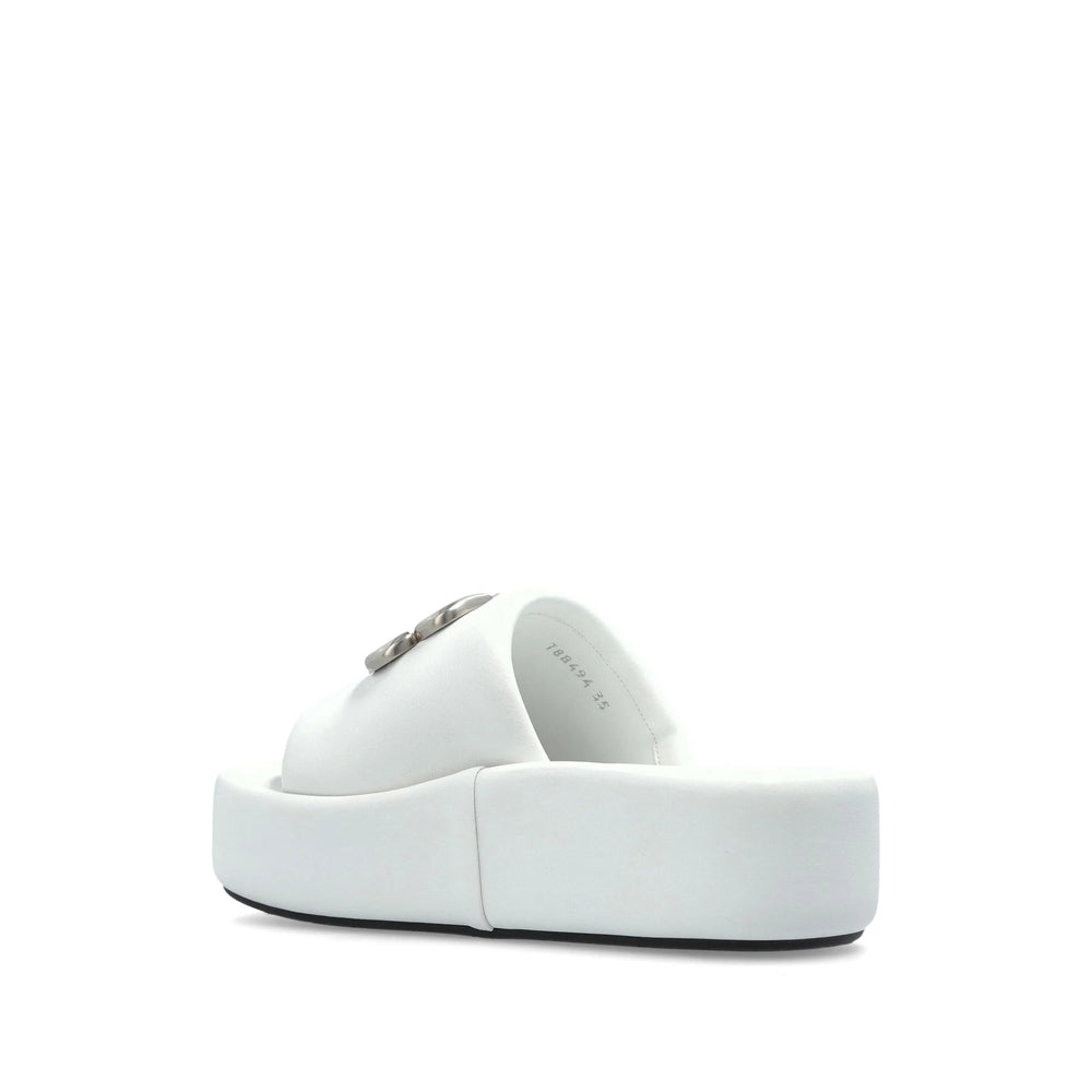 Balenciaga White Flip-Flops & Slides Women