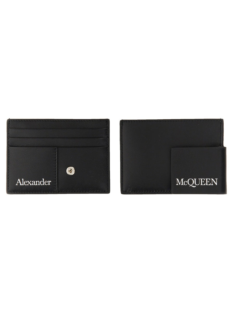 Alexander Mcqueen Men Card Holder With Logo