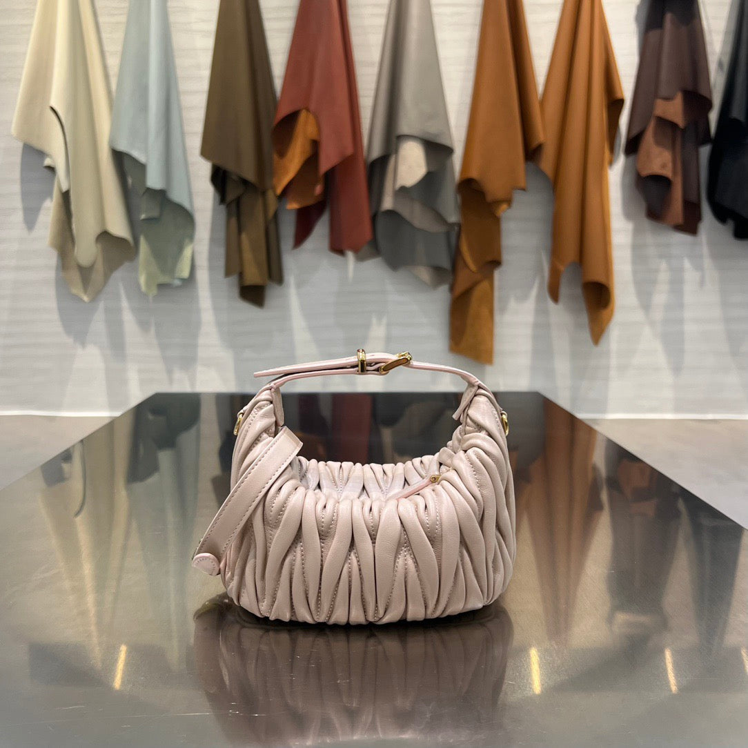 MIU M MATELASSE NAPPA LEATHER POUCH