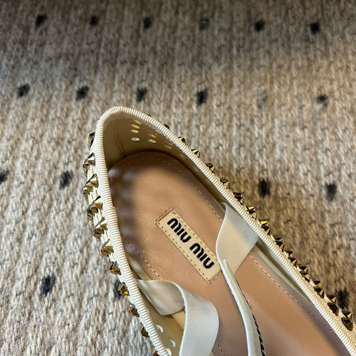 MIU M BALLET FLATS