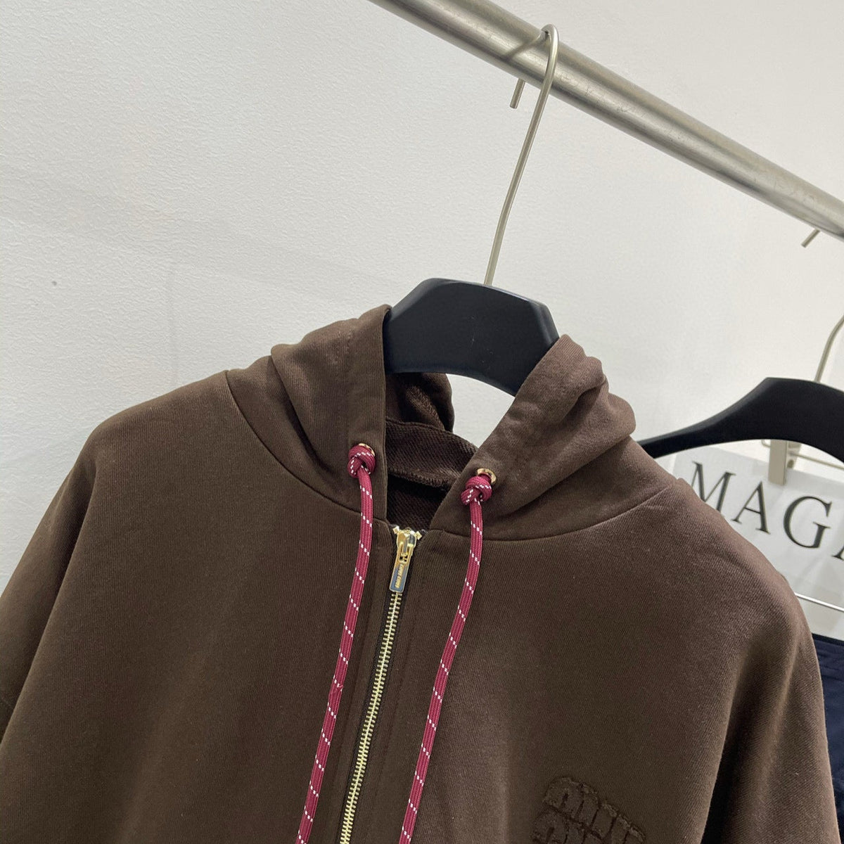 MIU M ZIP HOODIE