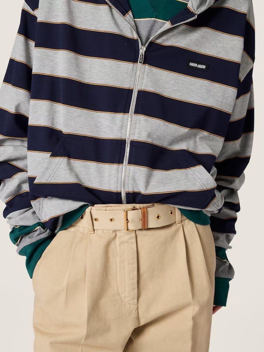 MIU M ZIP HOODIE