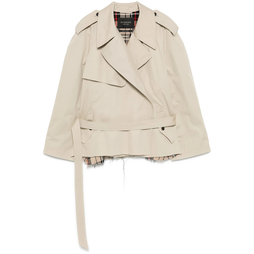 Balenciaga Neutrals Coats - Trench & Raincoats Women