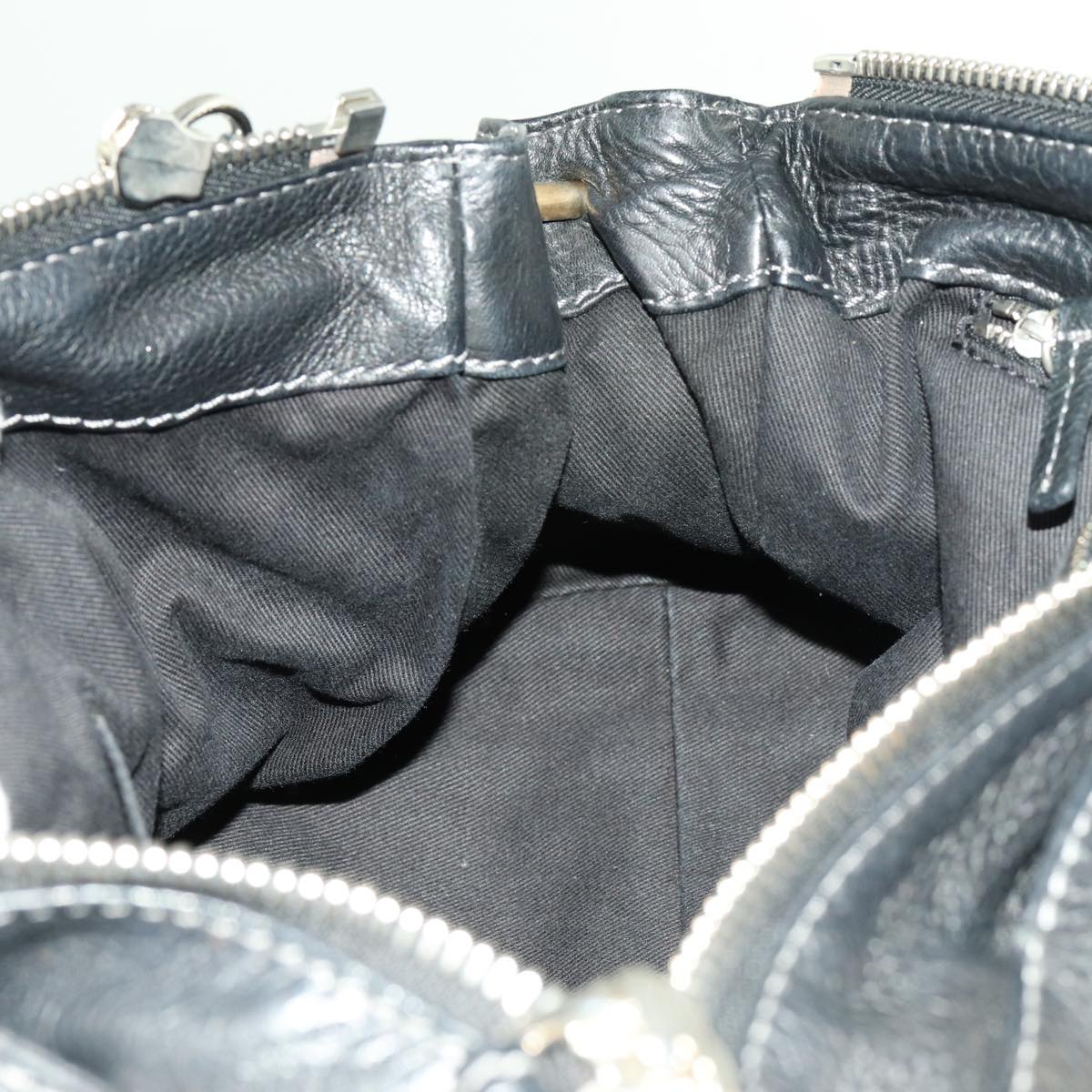 Chloe Paddington Hand Bag Leather 2way Black 70392