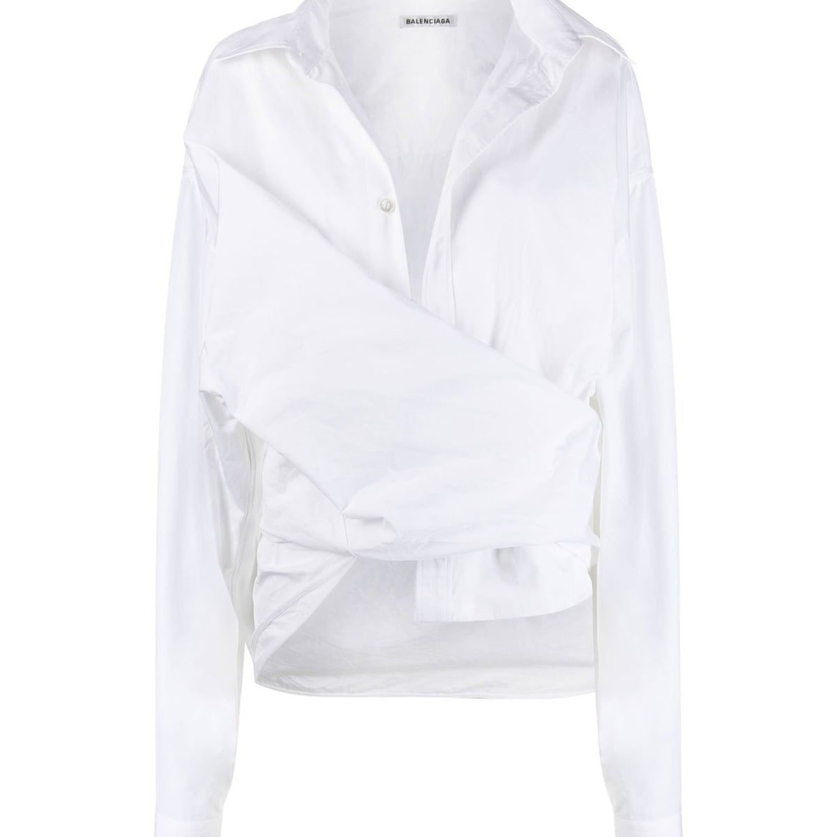 BALENCIAGA Oversized Wrap Shirt - Long Sleeve