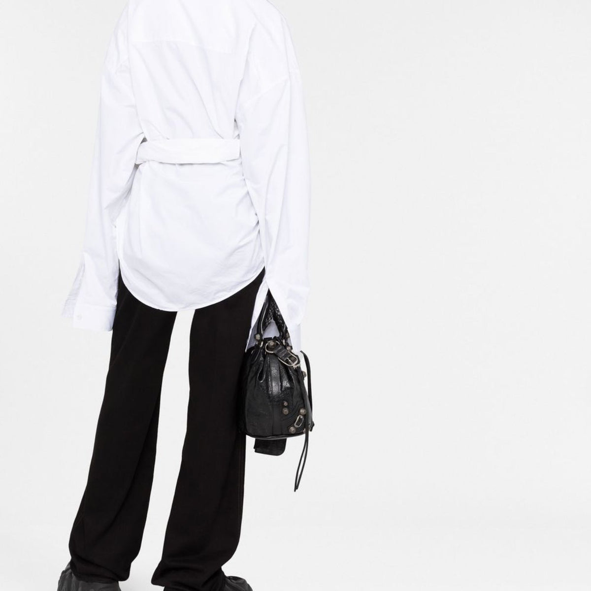 BALENCIAGA Oversized Wrap Shirt - Long Sleeve