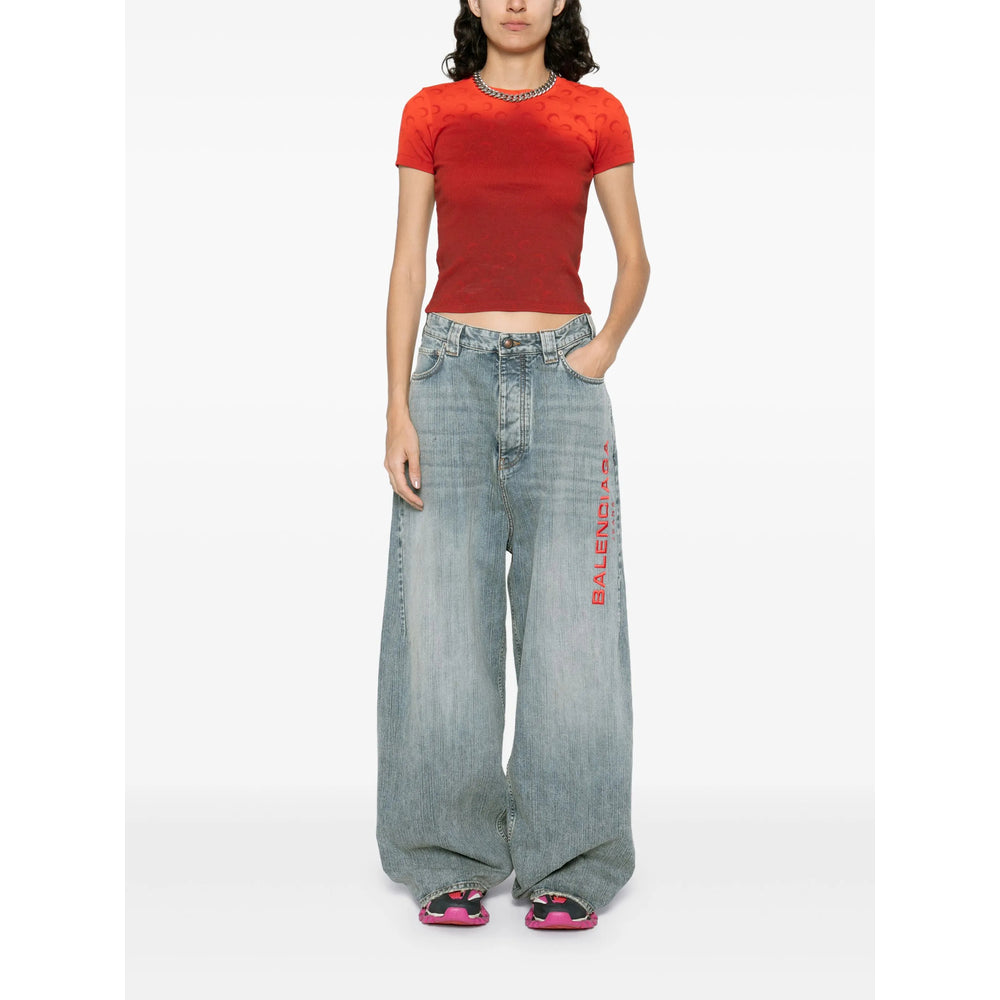 Balenciaga Blue Denim - Wide-Leg Jeans Men