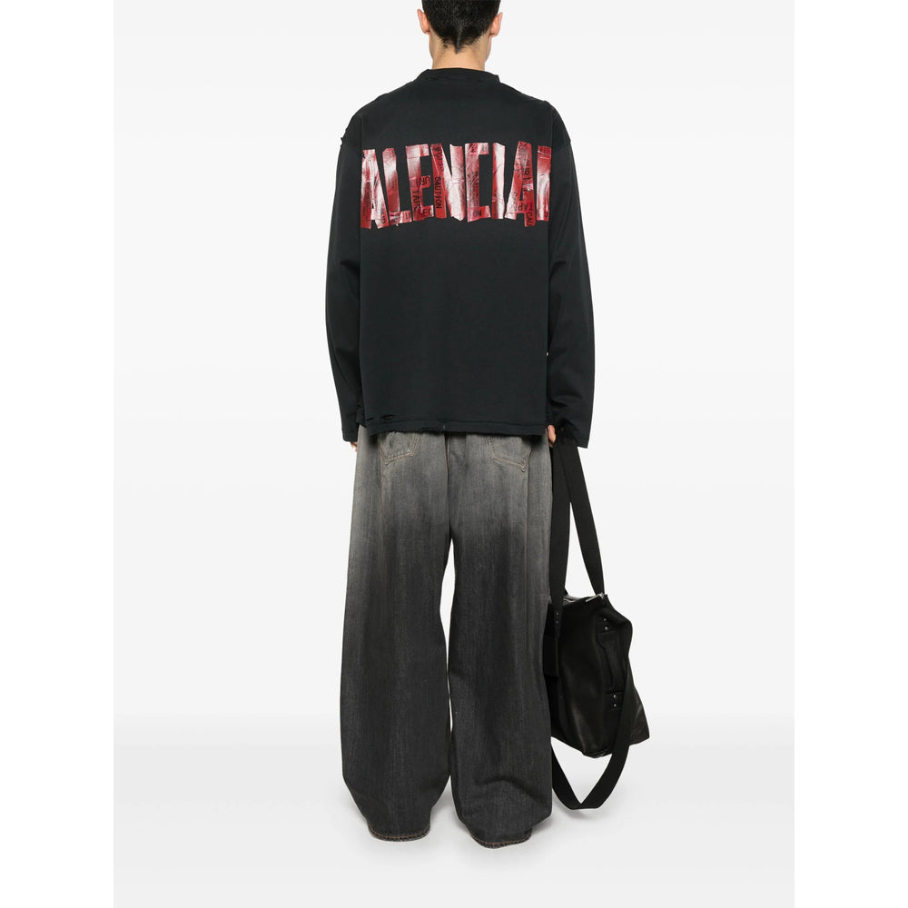 Balenciaga Black T-Shirts & Vests - T-Shirts Men