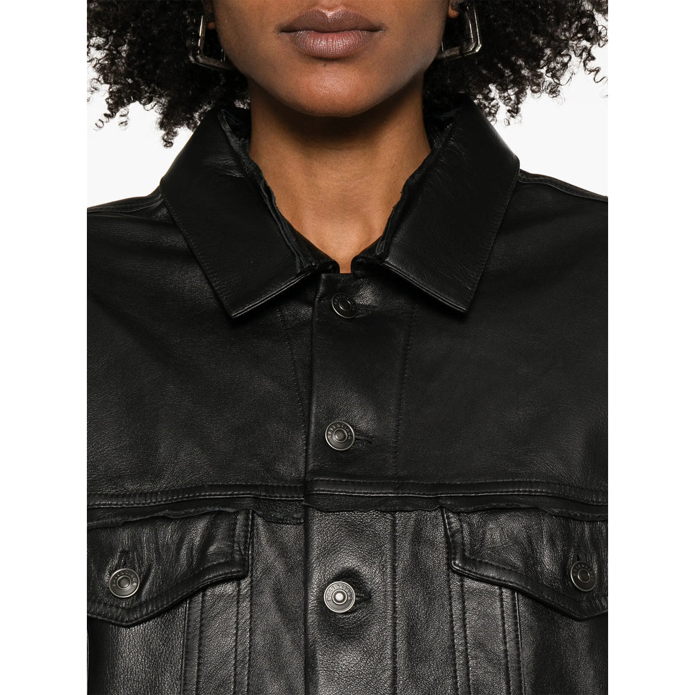 Balenciaga Black Jackets - Leather Jackets Women