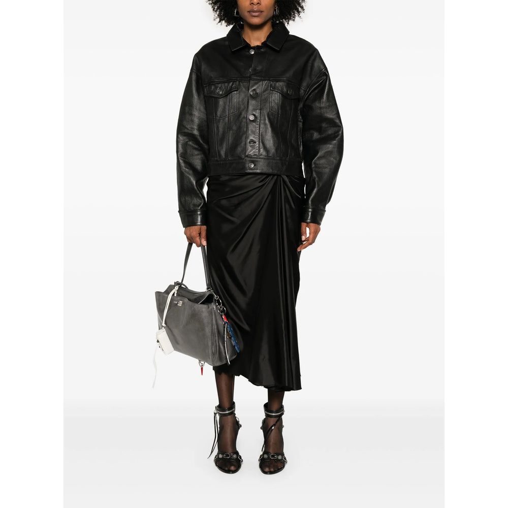 Balenciaga Black Jackets - Leather Jackets Women
