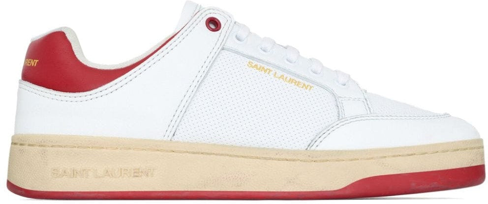 SL/61 White Leather Trainer