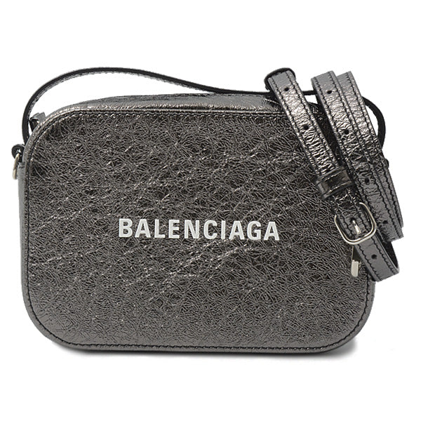 balenciaga Camera Bag XS 2WAY Calf Metallic Gray 608653
