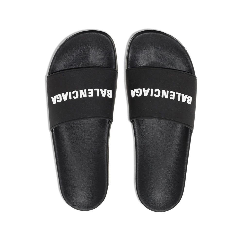 Balenciaga Black Flip-Flops & Slides Men