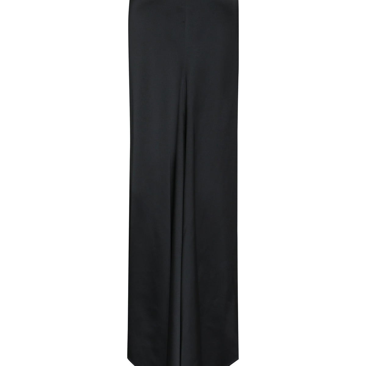 BALENCIAGA Long Satin Skirt with Back Train