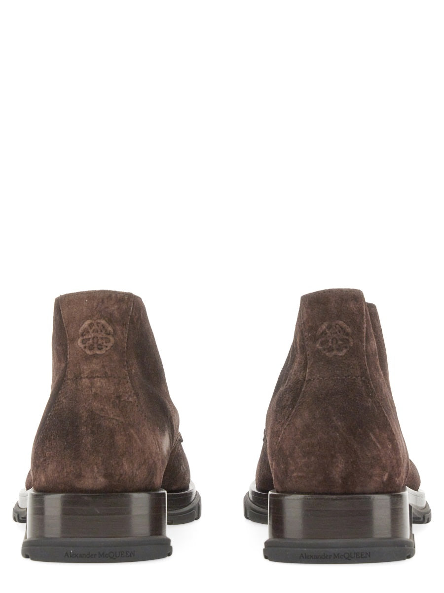 Alexander Mcqueen Men Suede Boot