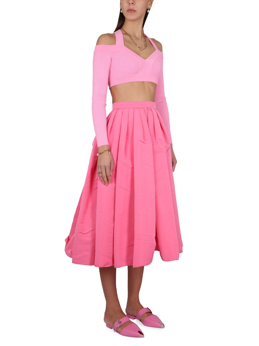 Alexander Mcqueen Women Cropped Shirt