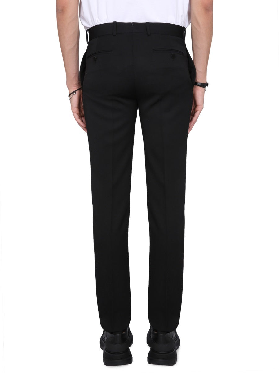 Alexander Mcqueen Men Wool Suit Pants