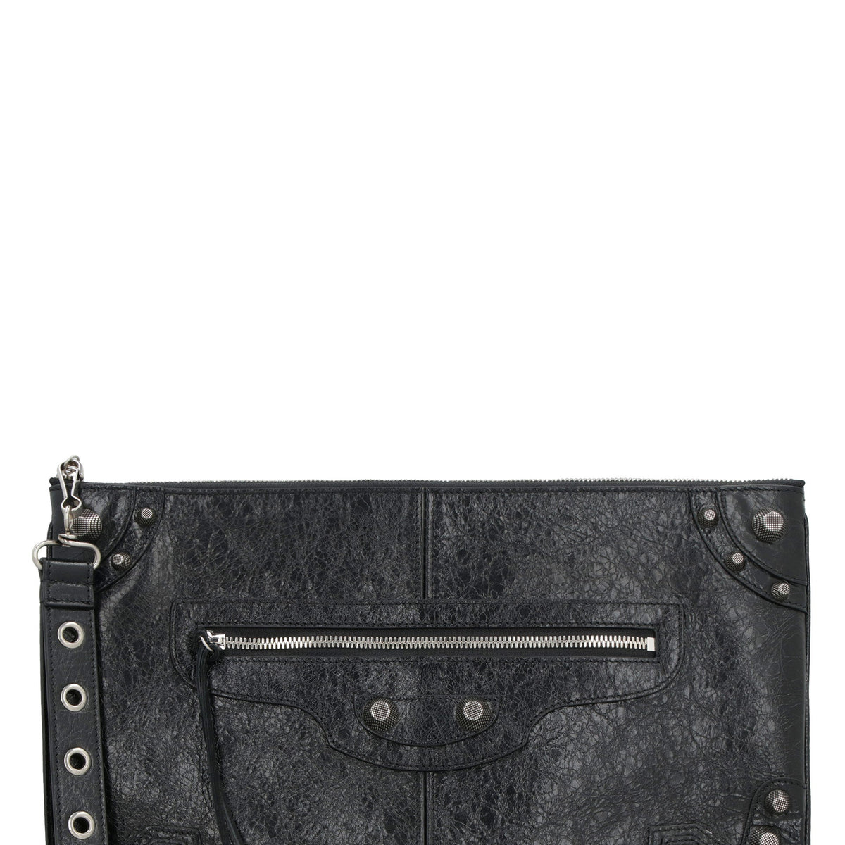 BALENCIAGA Mini Pouch Handbag with Decorative Studs