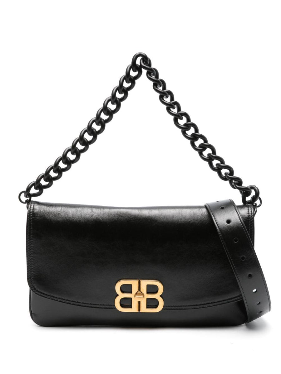 BALENCIAGA Soft Large Flap Handbag with Adjustable Strap (29.9cm)