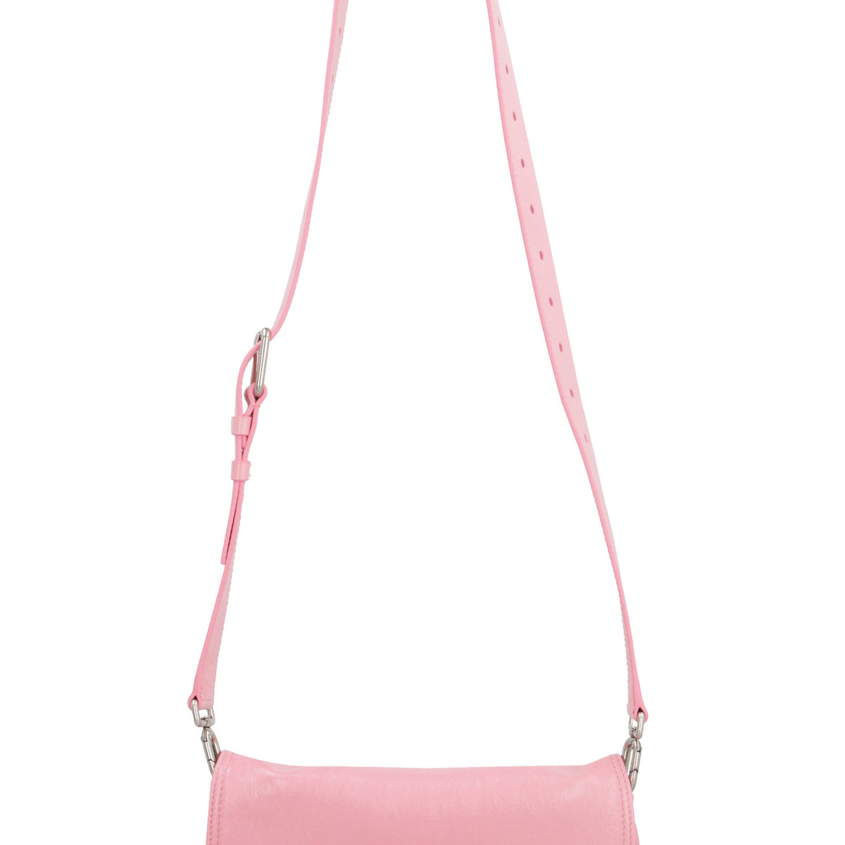 BALENCIAGA Mini Flap BB Soft Leather Crossbody Handbag