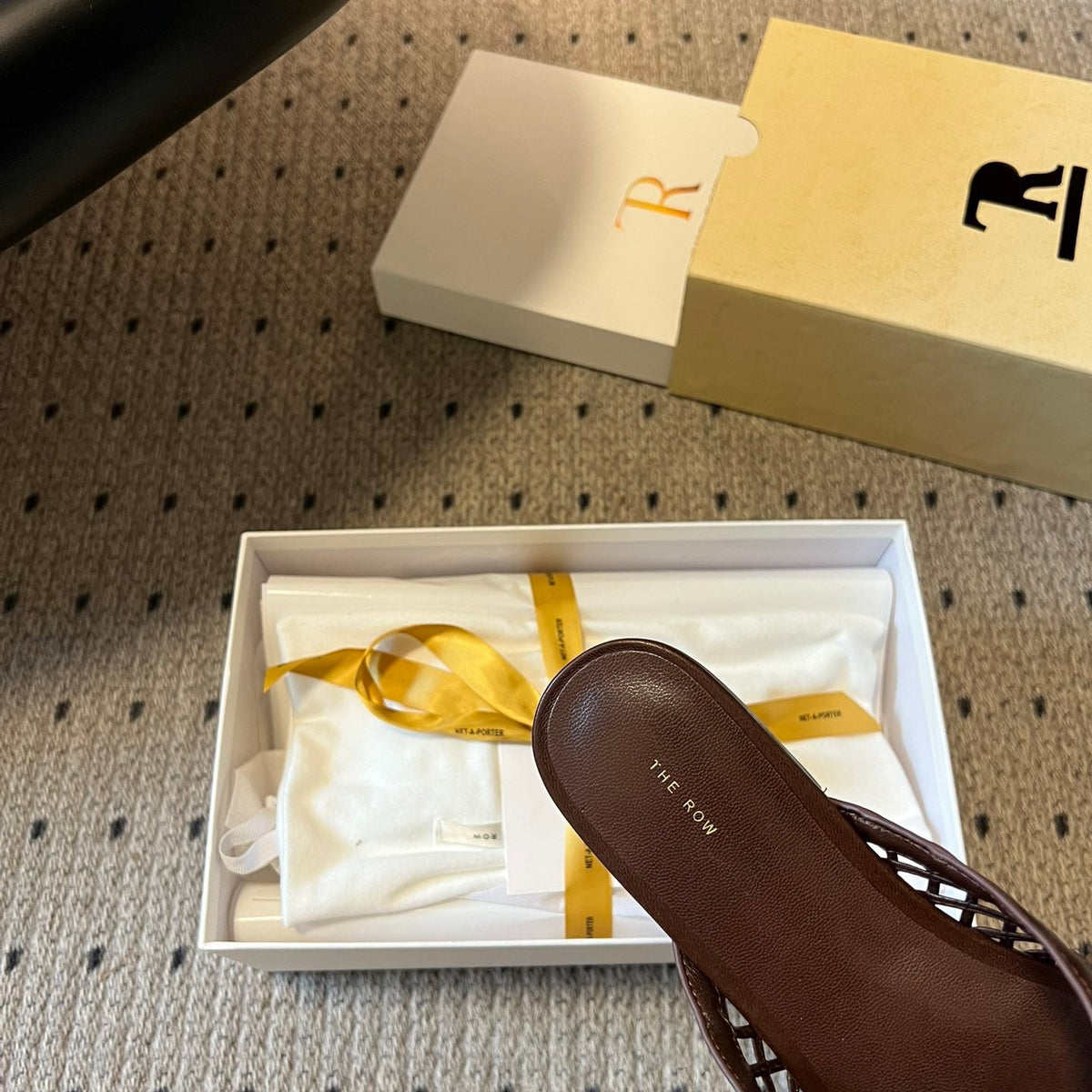 THE ROW LEATHER MULES