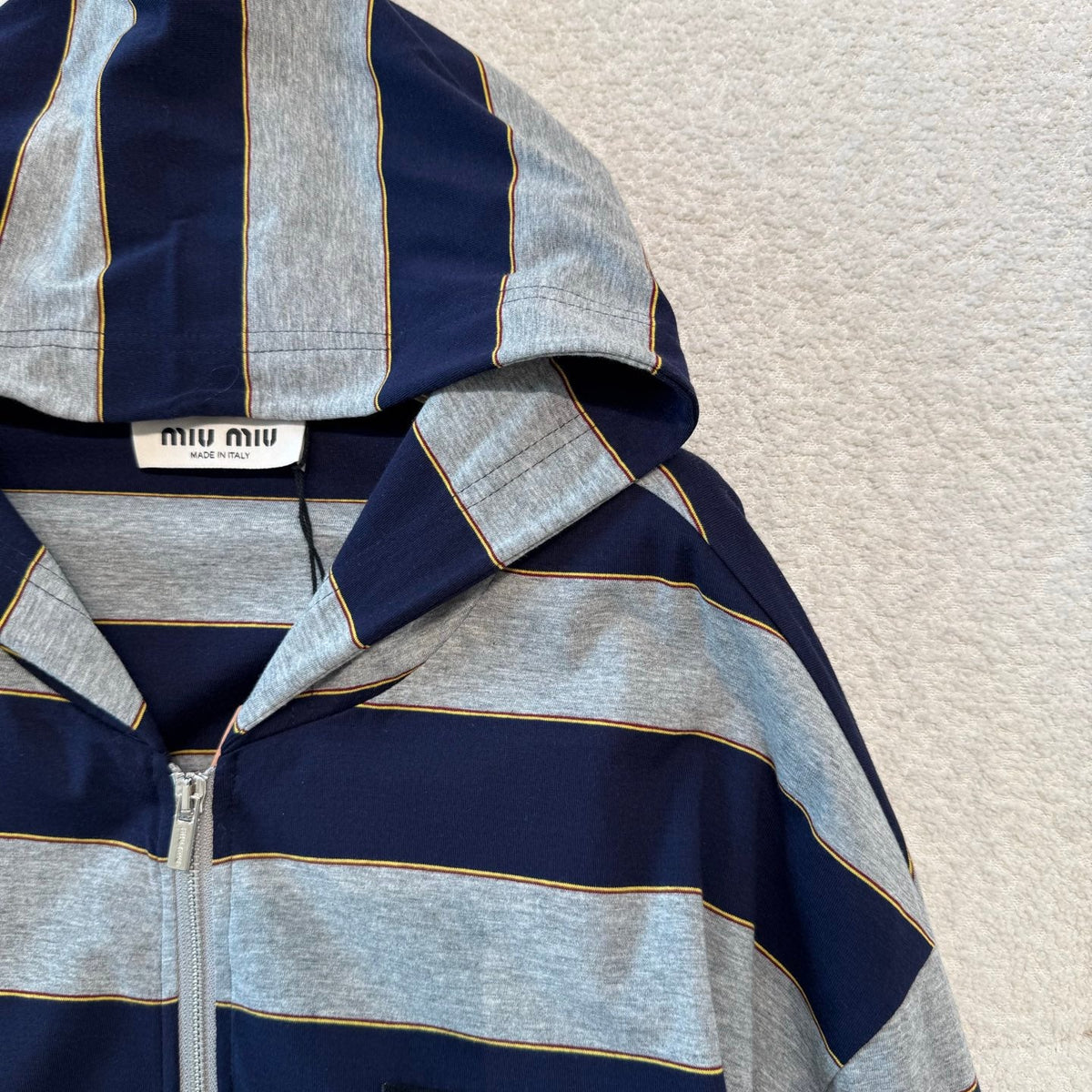 MIU M ZIP HOODIE