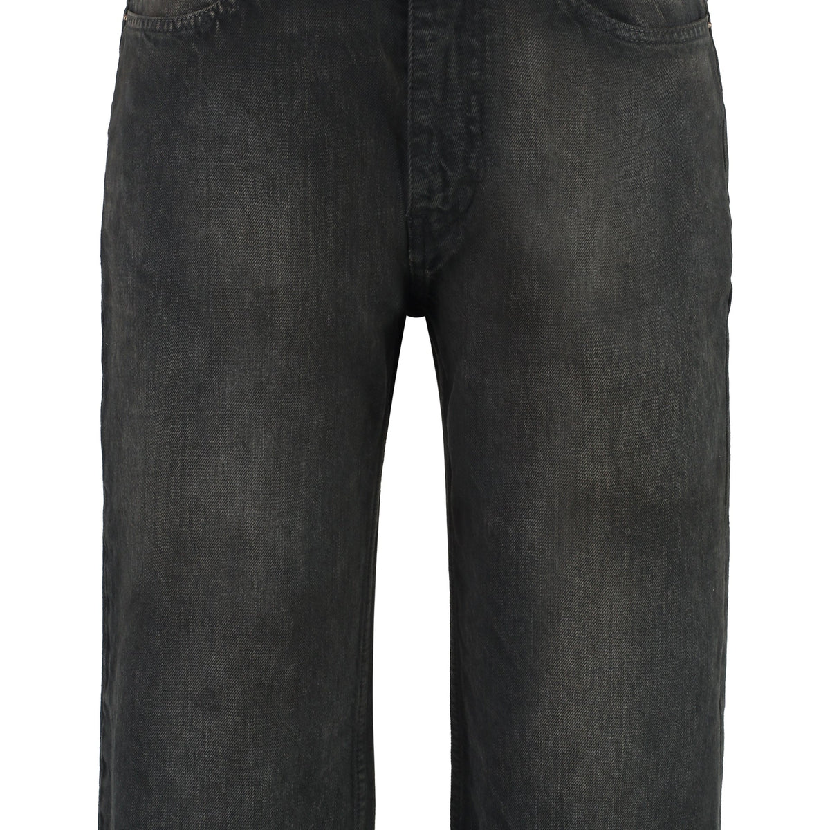 BALENCIAGA Washed-Out Effect Cotton Bermuda Shorts for Men