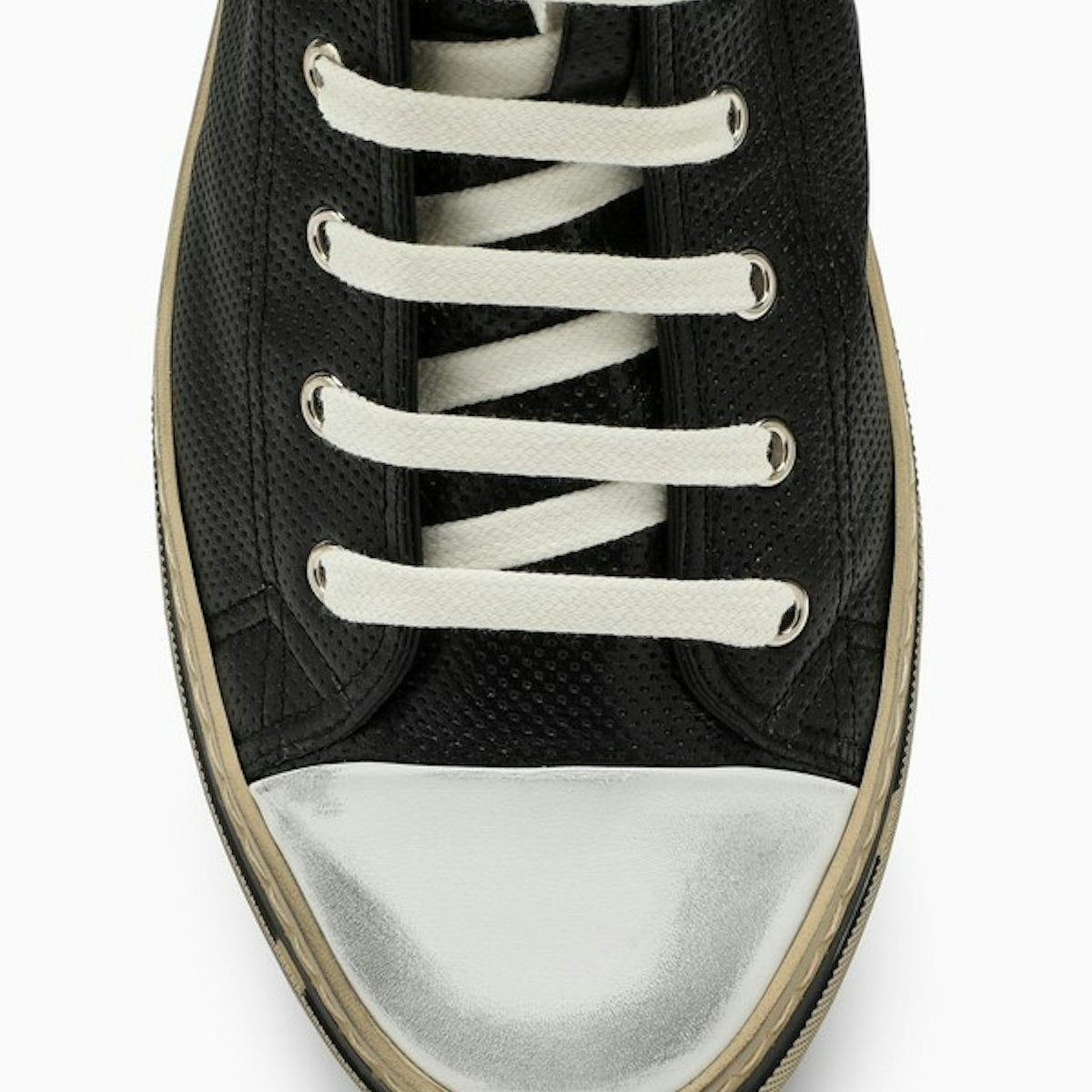 BLACK LEATHER HIGH TRAINER
