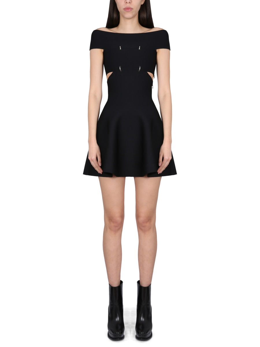 Alexander Mcqueen Women Mini Dress With Bare Shoulders