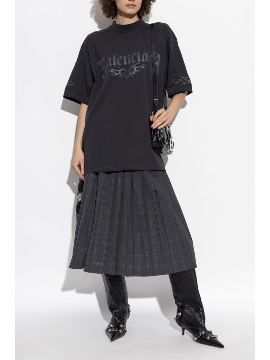 BALENCIAGA Medium Fit Printed Logo T-Shirt
