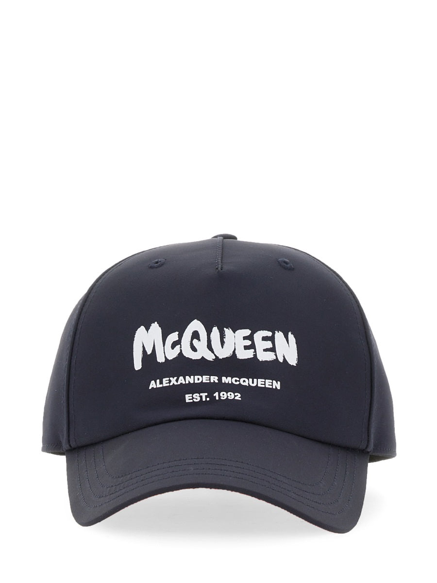 Alexander Mcqueen Men Graffiti Logo Hat
