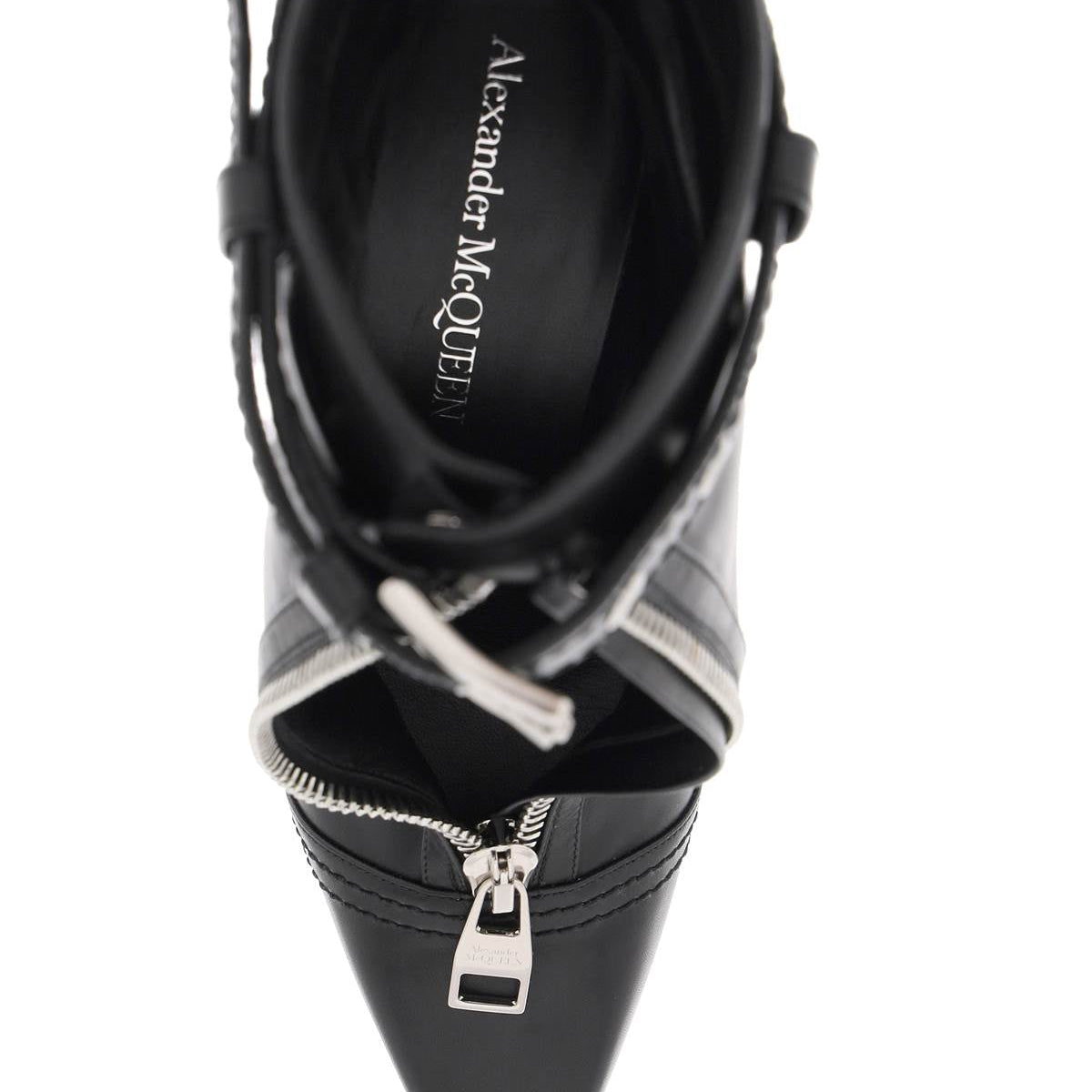 'SLASH BIKER' ANKLE BOOTS