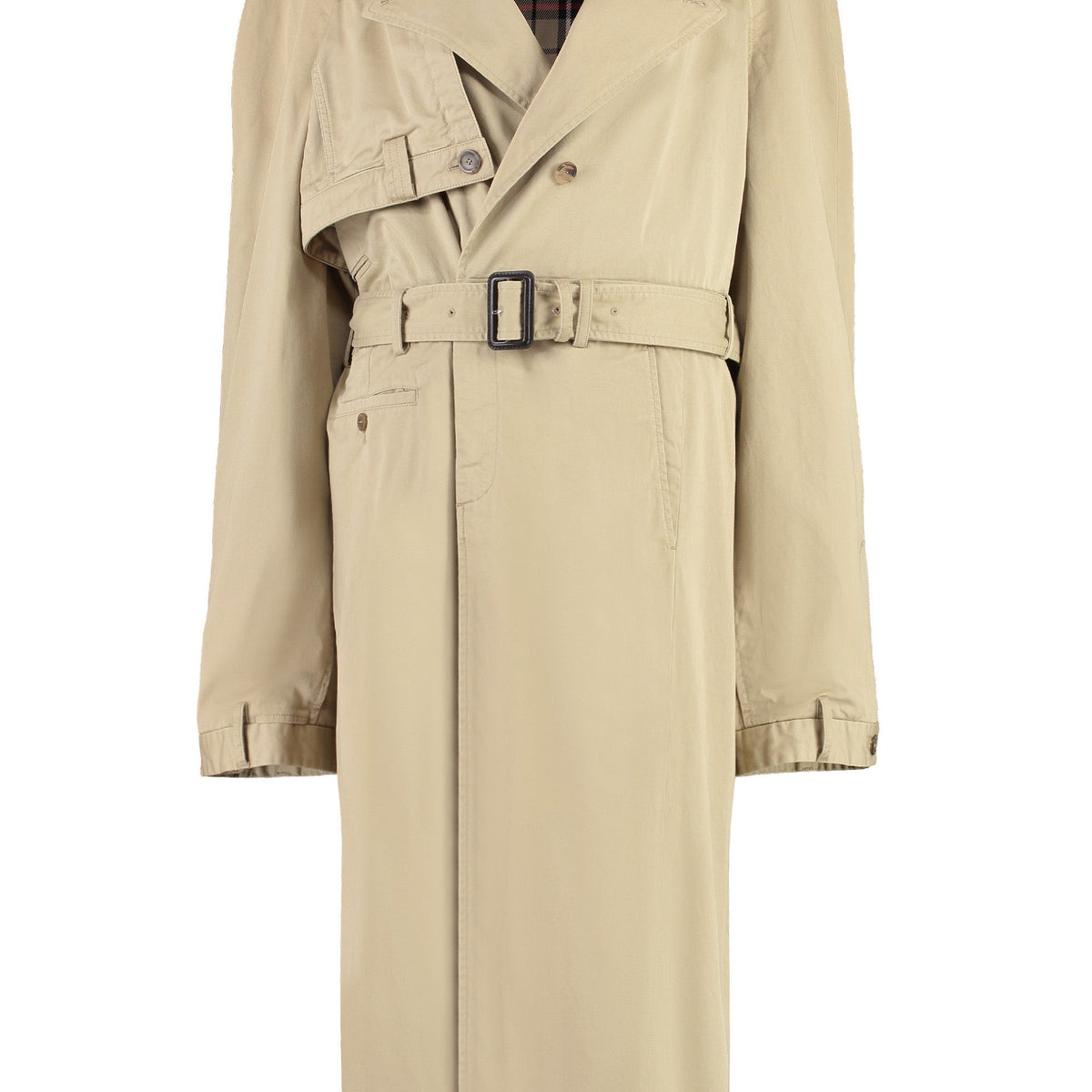 BALENCIAGA Oversized Cotton Trench Jacket for Women