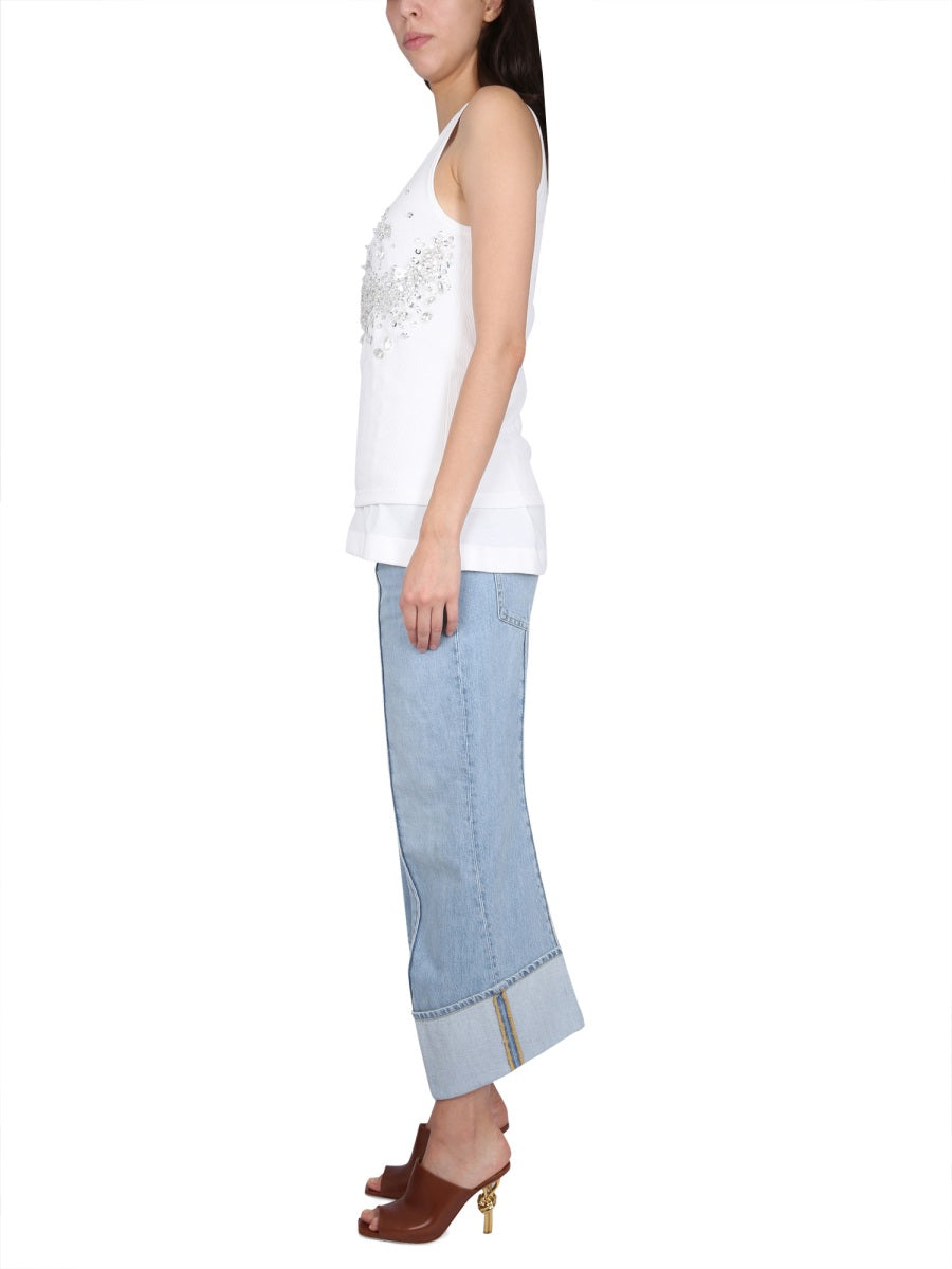 Bottega Veneta Women Curved Line Jeans
