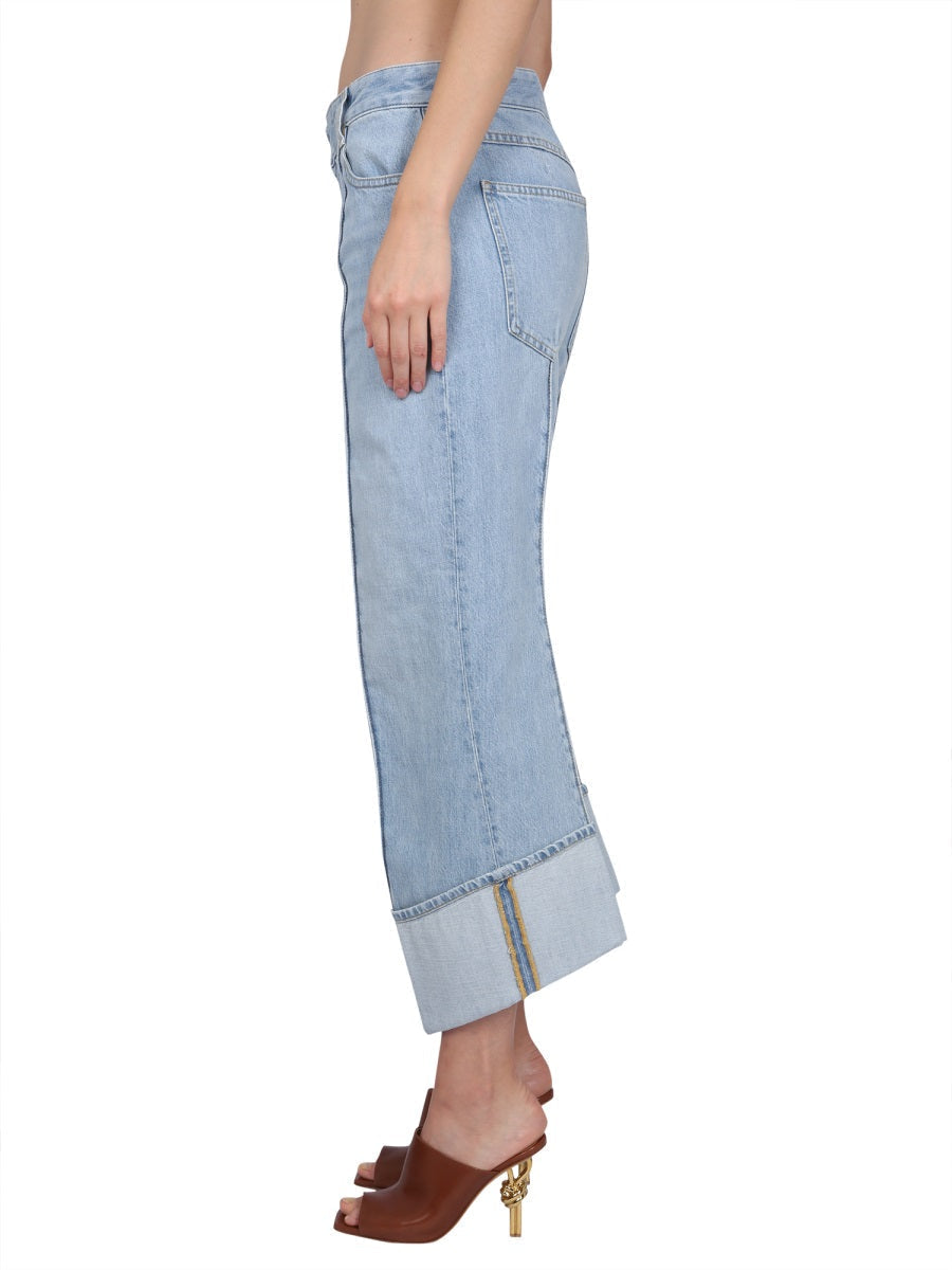 Bottega Veneta Women Curved Line Jeans