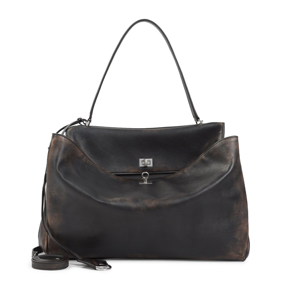 BALENCIAGA Rodeo Handle L Top Mini Handbag - 40.5CM x 29.5CM x 13CM