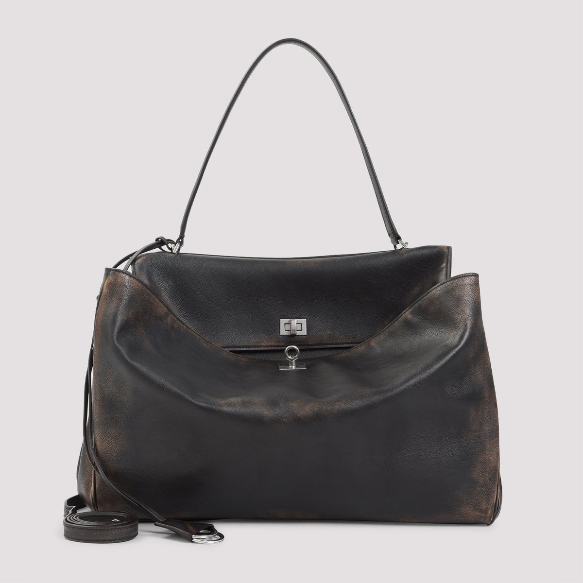 BALENCIAGA Rodeo Handle L Top Mini Handbag - 40.5CM x 29.5CM x 13CM