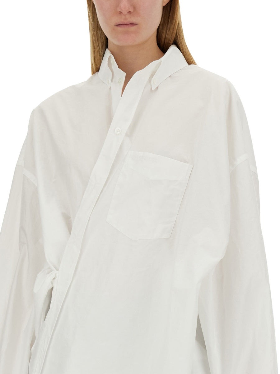 BALENCIAGA Wrap Shirt, Size S