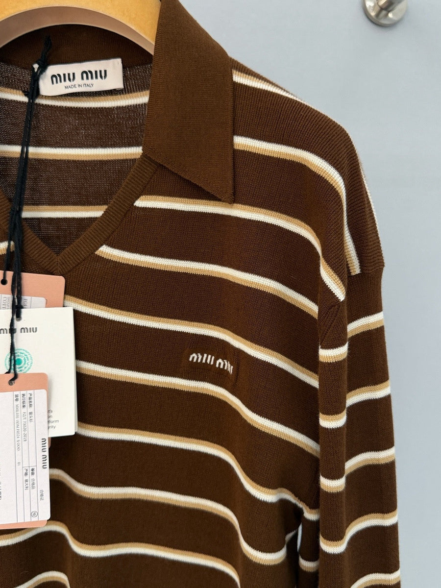 MIU M POLO SHIRT KNITTED